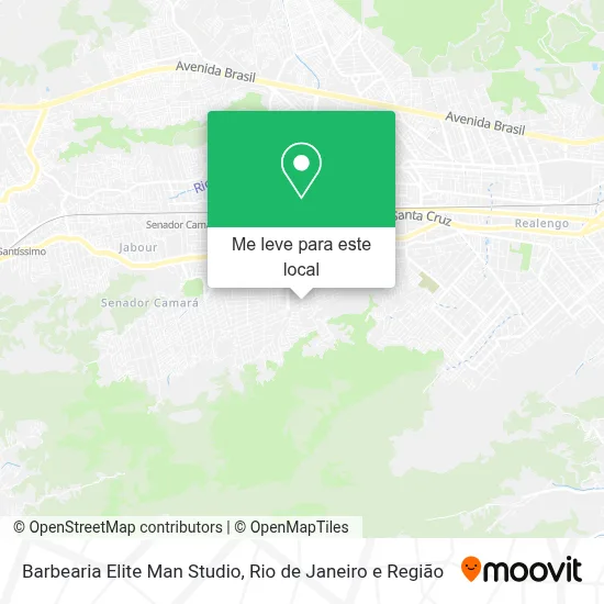 Barbearia Elite Man Studio mapa