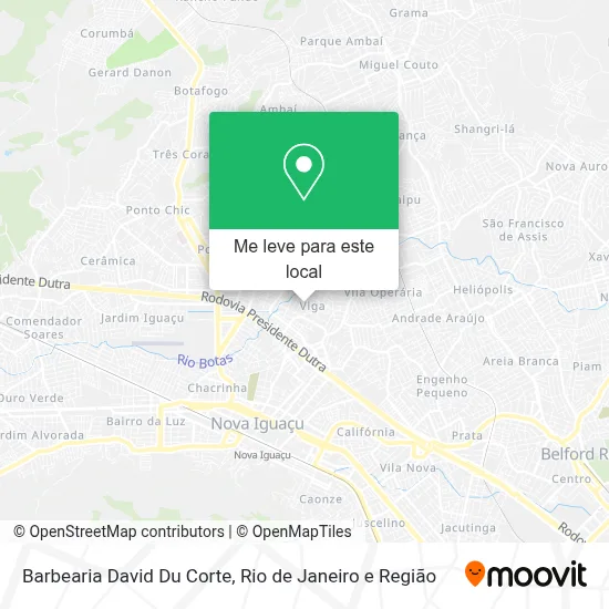 Barbearia David Du Corte mapa