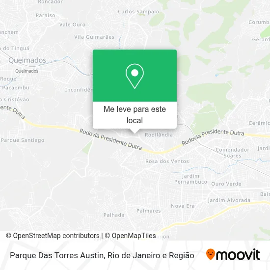 Parque Das Torres Austin mapa