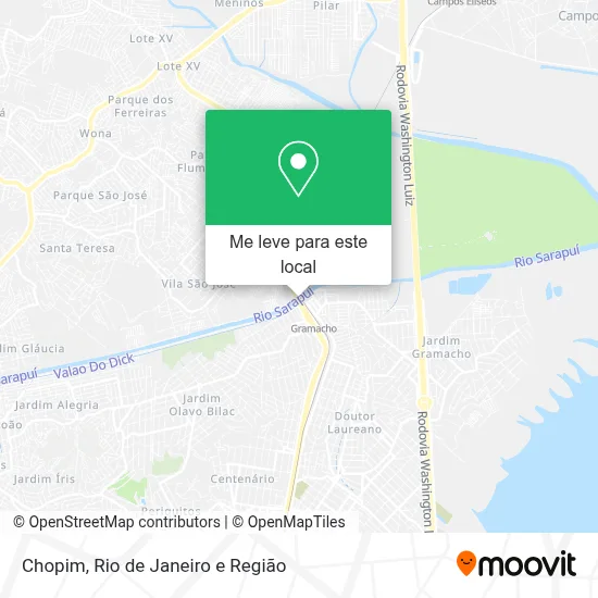 Chopim mapa