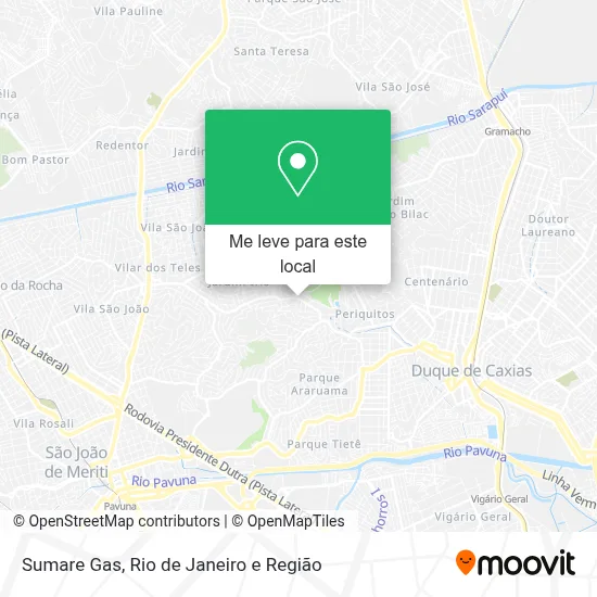 Sumare Gas mapa