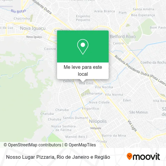 Nosso Lugar Pizzaria mapa
