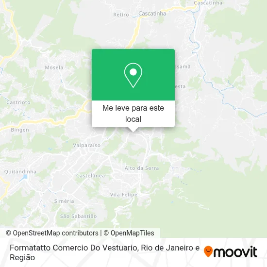 Formatatto Comercio Do Vestuario mapa