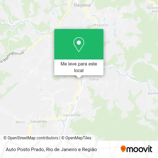 Auto Posto Prado mapa