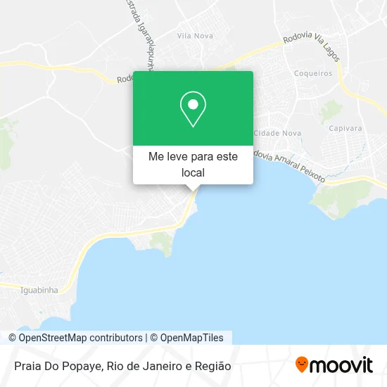 Praia Do Popaye mapa
