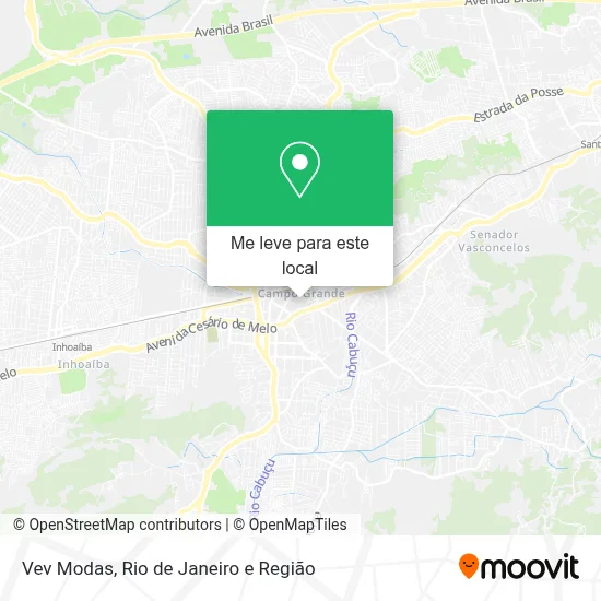 Vev Modas mapa