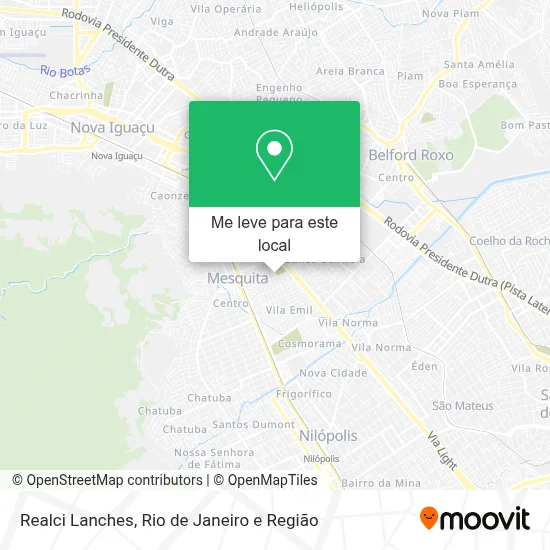 Realci Lanches mapa