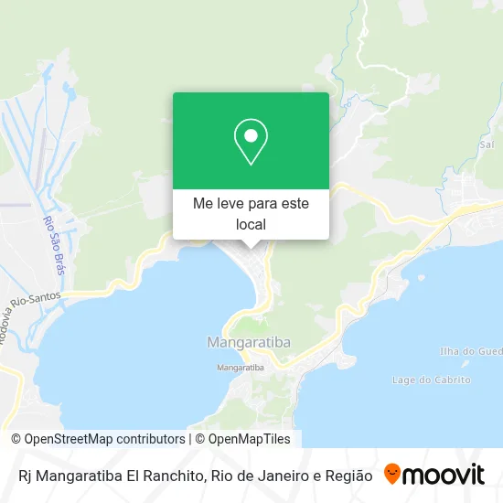 Rj Mangaratiba El Ranchito mapa