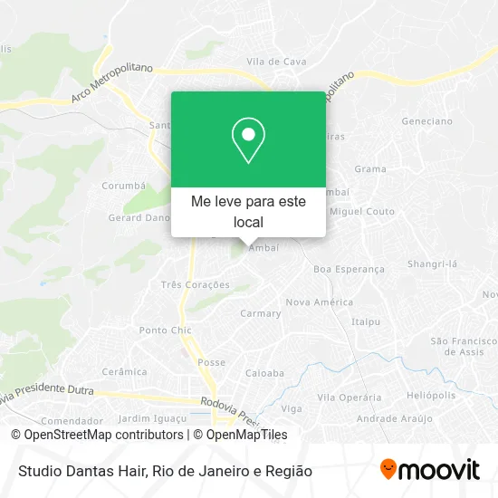Studio Dantas Hair mapa