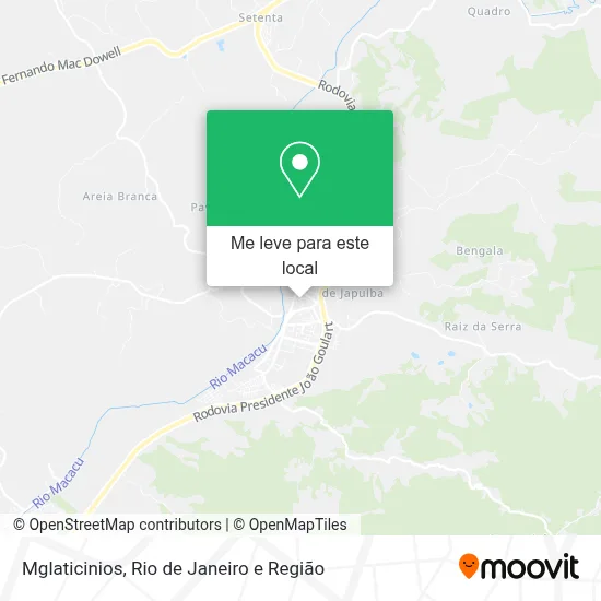 Mglaticinios mapa