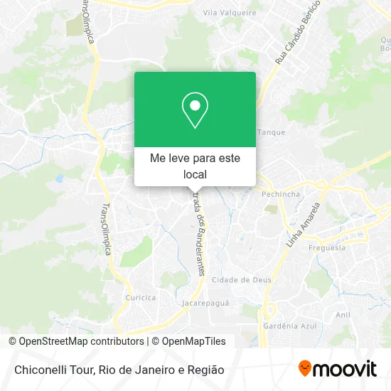 Chiconelli Tour mapa
