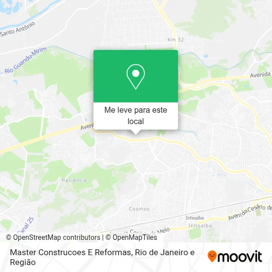 Master Construcoes E Reformas mapa