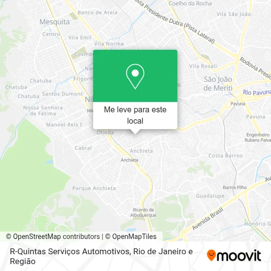 R-Quintas Serviços Automotivos mapa