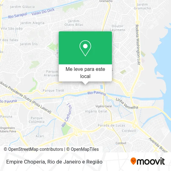 Empire Choperia mapa