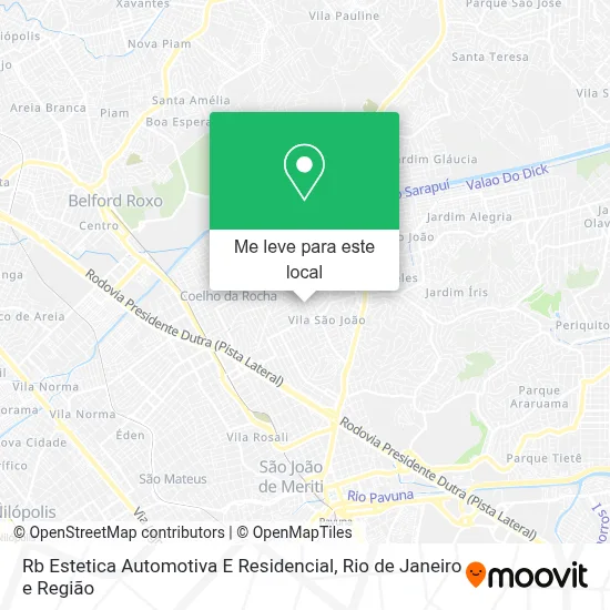 Rb Estetica Automotiva E Residencial mapa