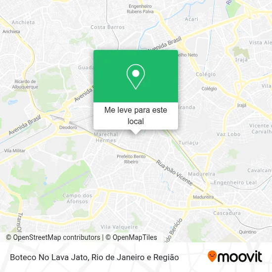 Boteco No Lava Jato mapa