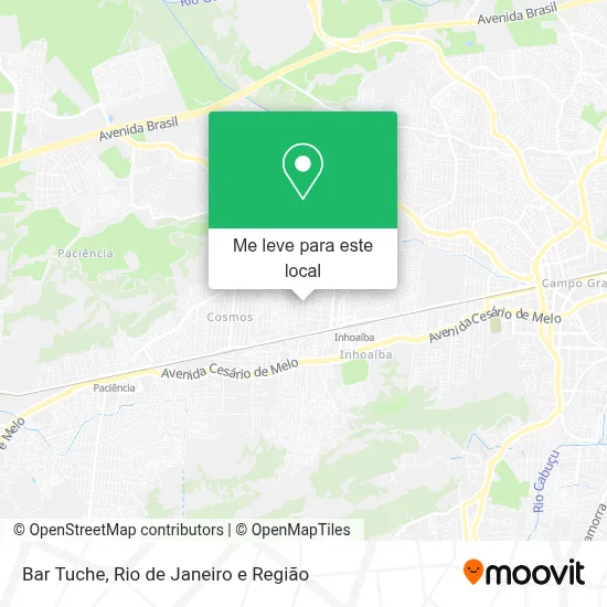Bar Tuche mapa