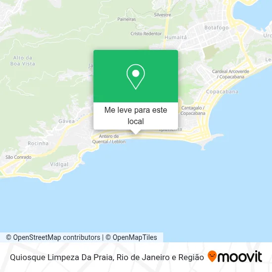 Quiosque Limpeza Da Praia mapa
