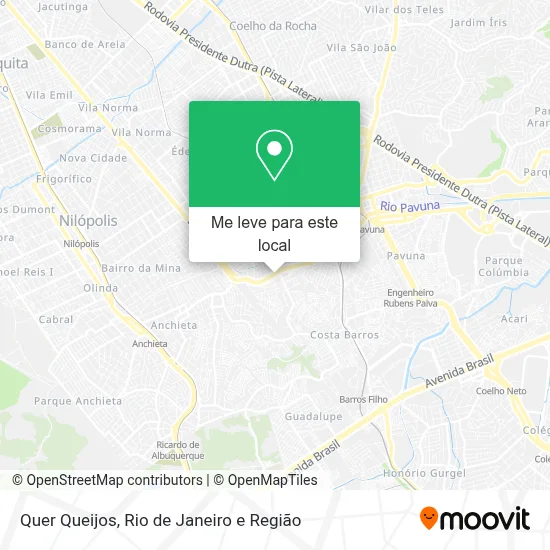 Quer Queijos mapa