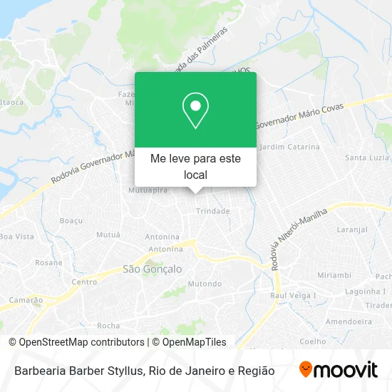 Barbearia Barber Styllus mapa