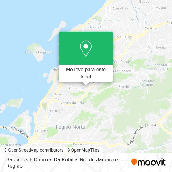 Salgados E Churros Da Robilia mapa