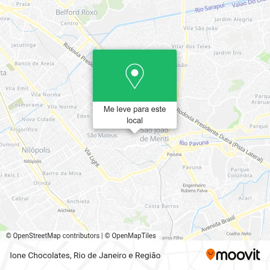 Ione Chocolates mapa