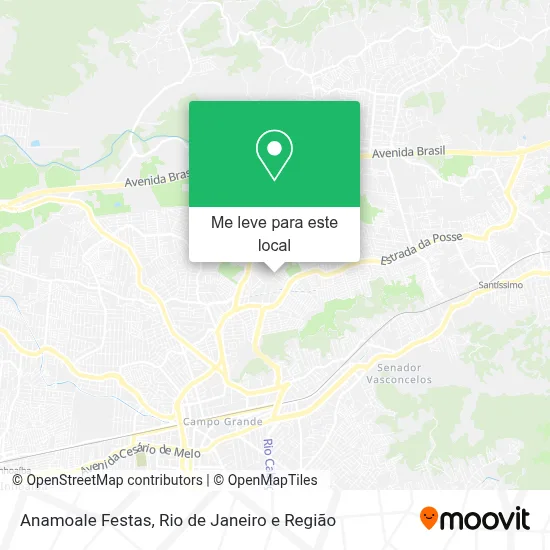 Anamoale Festas mapa