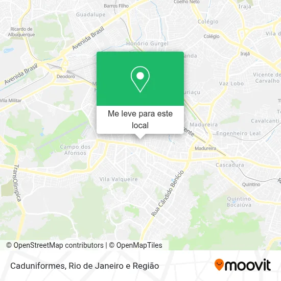 Caduniformes mapa