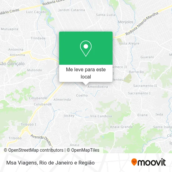 Msa Viagens mapa