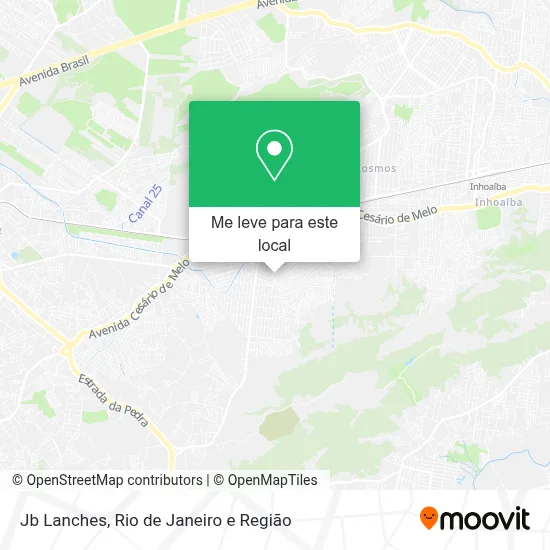 Jb Lanches mapa