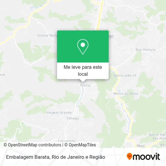 Embalagem Barata mapa