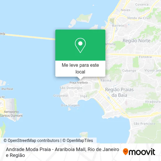 Andrade Moda Praia - Arariboia Mall mapa