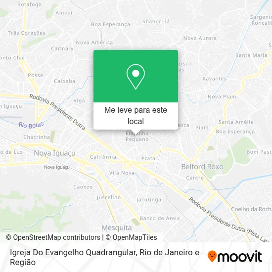 Igreja Do Evangelho Quadrangular mapa