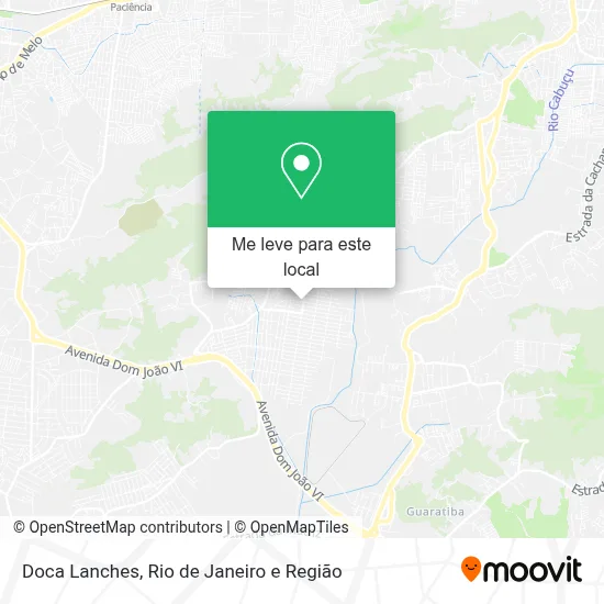 Doca Lanches mapa