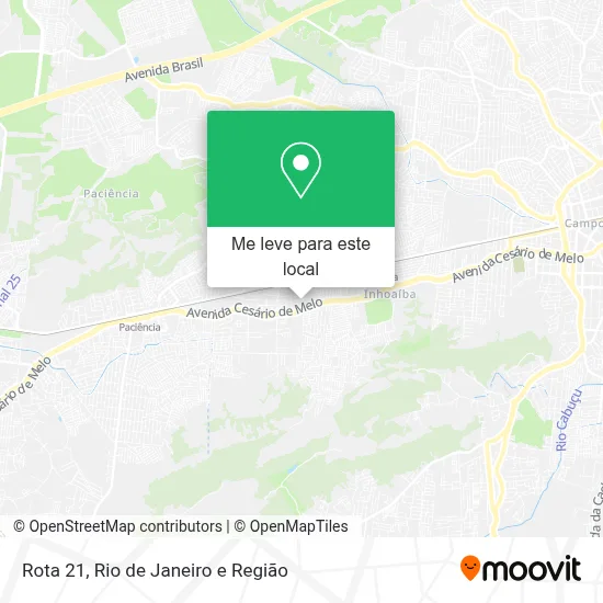 Rota 21 mapa