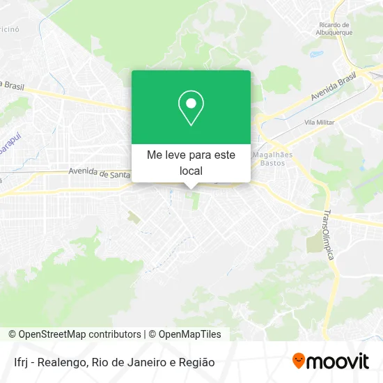 Ifrj - Realengo mapa