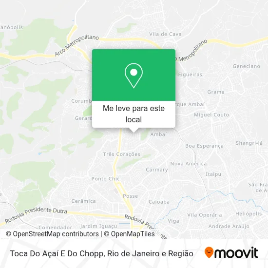 Toca Do Açaí E Do Chopp mapa