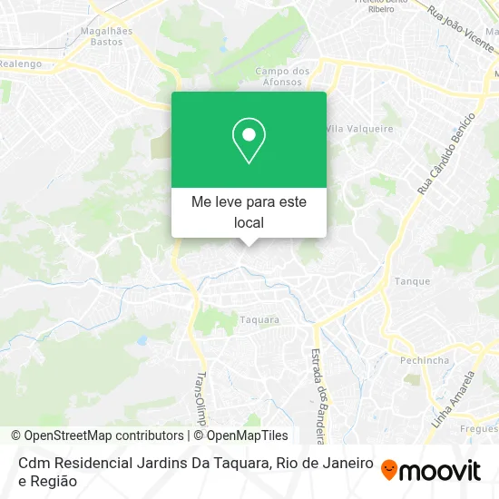 Cdm Residencial Jardins Da Taquara mapa