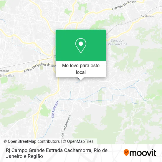 Rj Campo Grande Estrada Cachamorra mapa