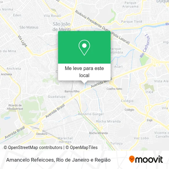 Amancelo Refeicoes mapa