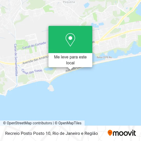 Recreio Posto Posto 10 mapa