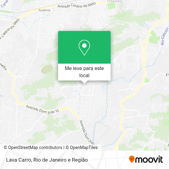 Lava Carro mapa