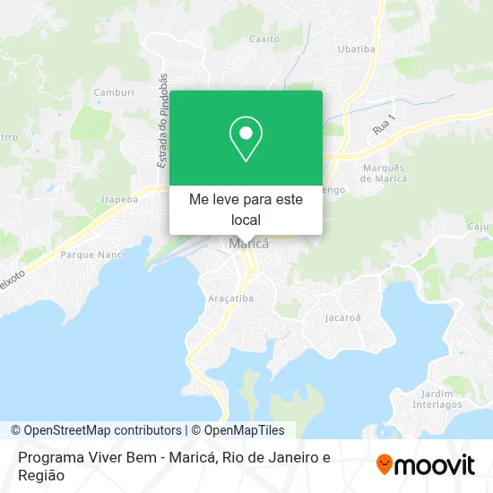 Programa Viver Bem - Maricá mapa
