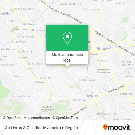Ac Livros & Cia mapa
