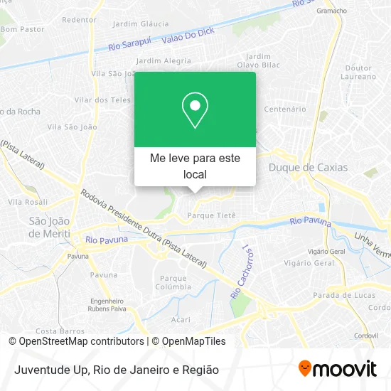 Juventude Up mapa