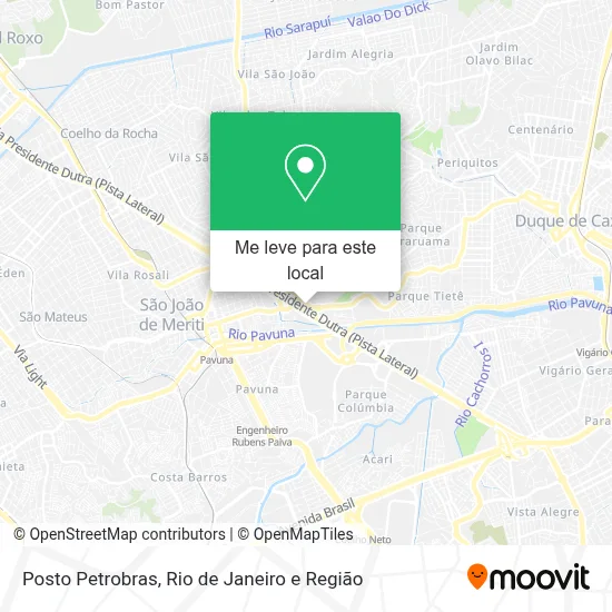 Posto Petrobras mapa