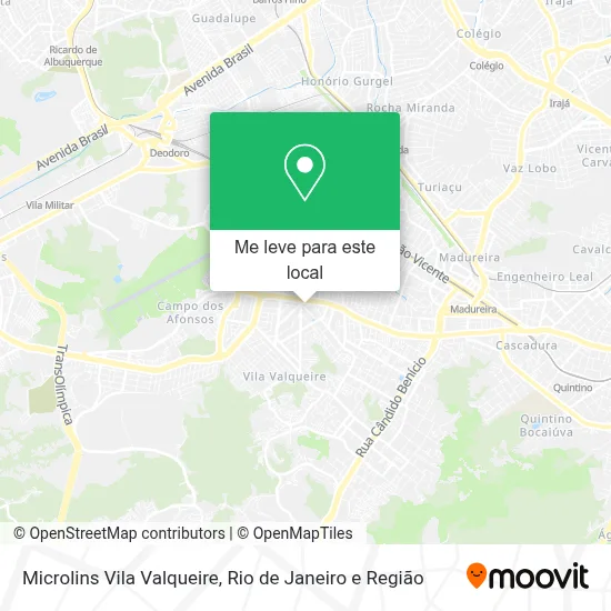 Microlins Vila Valqueire mapa