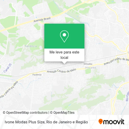 Ivone Modas Plus Size mapa