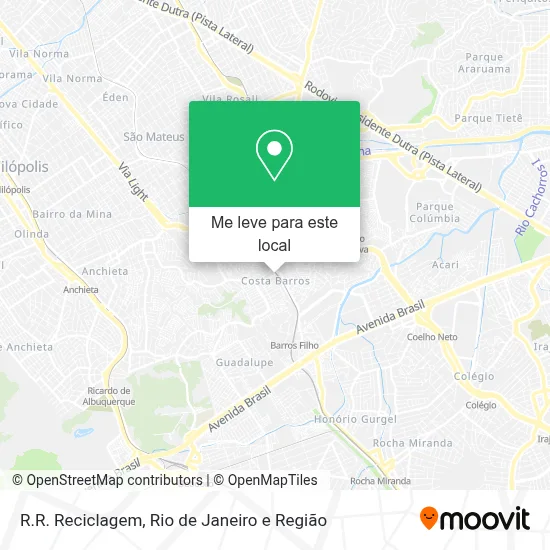 R.R. Reciclagem mapa