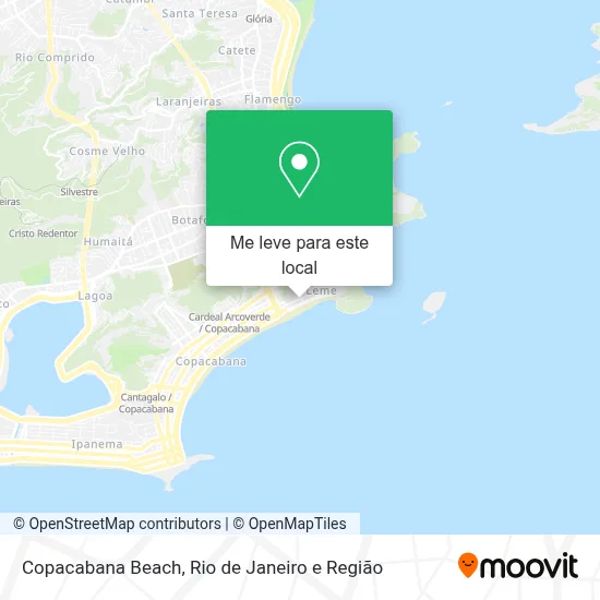 Copacabana Beach mapa